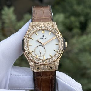 Hublot Classic Fusion Ultra-Thin 18K Rose Gold White Dial Watch