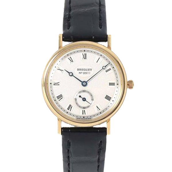 Breguet 3910 Dress Watch vàng trắng nguyên khối 18k 35mm