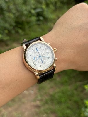 Đồng hồ MontBlanc 101638 Star Chronograph GMT vàng đúc size 42mm