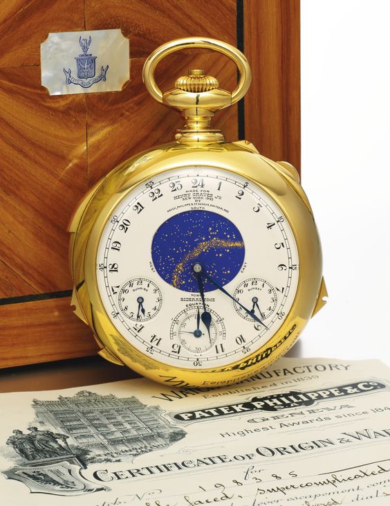 Hình ảnh chiếc đồng hồ Patek Philippe Henry Graves Supercomplication
