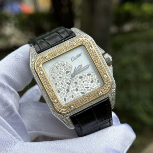 Cartier - Santos 100 Diamonds Leopard Special - 3001