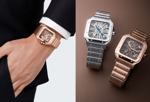 Dáng tank cực đẹp của Cartier Santos