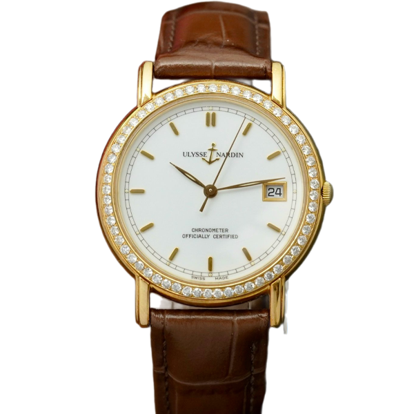 Ulysse Nardin San Marco Chronometer 18k Gold Diamond 37mm