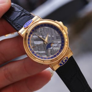 Corum 'Meteorite Peary' Moonphase & Date 18k Yellow Gold