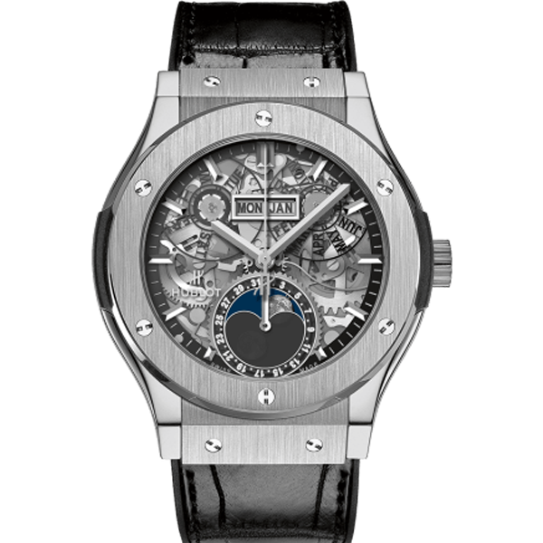 Hublot Classic Fusion Aerofusion Moonphase Titanium Diamond 42mm 547.NX.0170.LR.1104