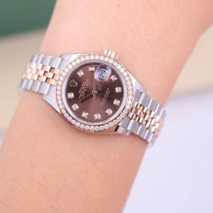 Rolex Lady-Datejust 28mm 279381Rbr Mặt Chocolate Kim Zin New 2024