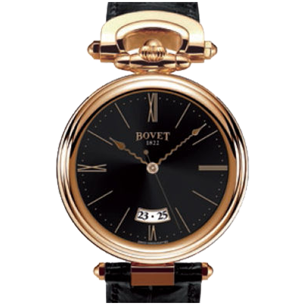 Bovet 1822 Fleurier Amadeo D814 18k Rose Gold 39mm Black Dial