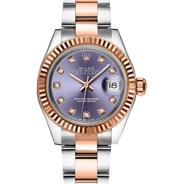 Rolex 279171 Lady-Datejust 28mm Aubergine Dial New 2024