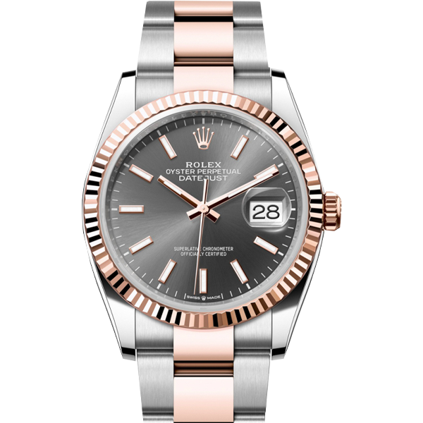 Rolex Datejust 126231 Oystersteel và Vàng Everose Mặt số Slate