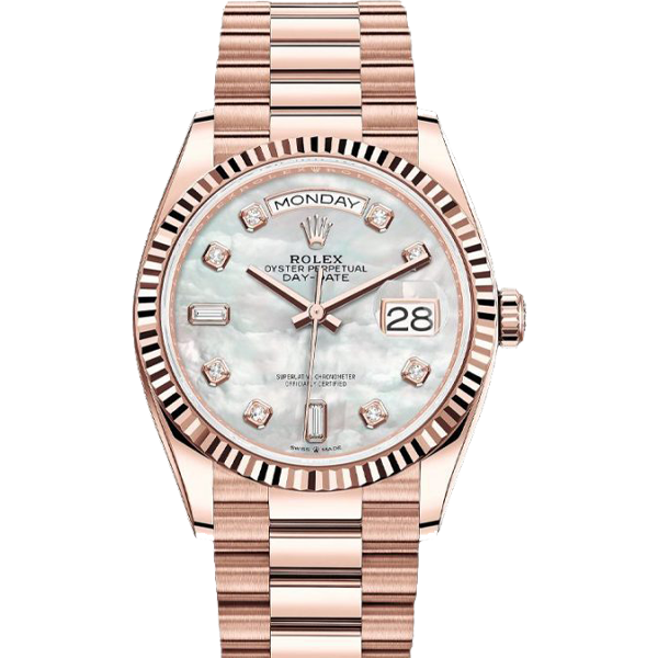 Rolex Everose Gold Day-Date 36mm 128235 MOP