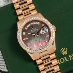 Rolex Day-Date President Day Date 118235 Everose Gold Mặt Xà Cừ Tím