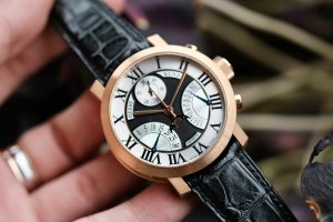 Pierre Kunz PKA 402 SDRL 18k Bi-Retro Moonphase Chronograph