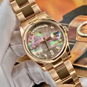 Rolex Day-Date 118205 36mm MOP tím