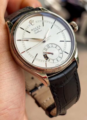 Rolex Cellini Dual Time 39mm White Gold 50529