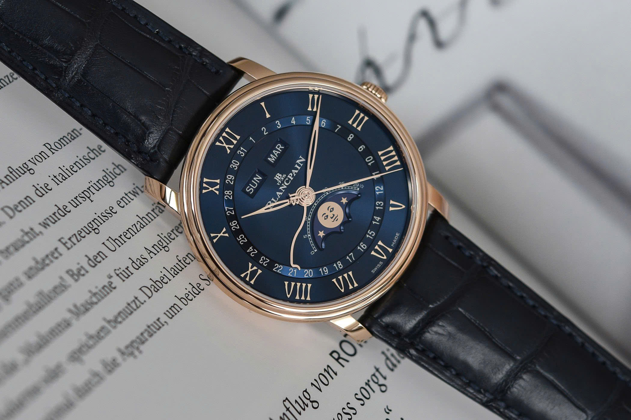 Blancpain Villeret Quantième 6654-3640-55B Blancpain Villeret Quantième 6654-3640-55B